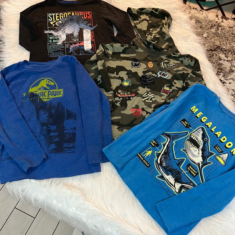 Bundle of 4 Jurassic Park Kids Shirts